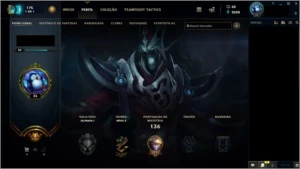 Conta Unranked ( MD10 1-0)  53 CAMPEÕES - 14 SKINS 5 legadas - League of Legends LOL