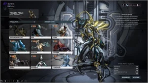 conta warframe nivel 13, muitos primes - Steam
