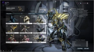 conta warframe nivel 13, muitos primes - Steam
