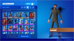 CONTA FORTNITE COM TEMPORADA 3 E 120 SKINS