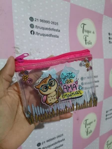 Porta-Moedas Cristal - Coruja Professora