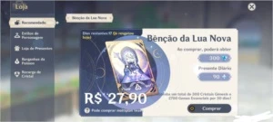 Conta Genshin impacto AR 58