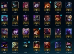Conta league of legends Bronze 3 78 campeões 40 skins LOL