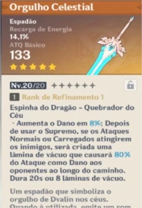 CONTA GENSHIN IMPACT RANK 25 COM 4 PERSONAGENS 5*