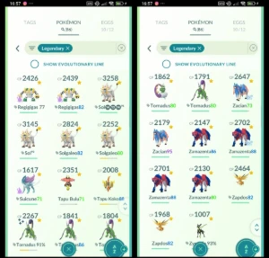 Pokémon GO LVL 45 | 17 Mewtwo + 2 Shiny | 86 Lendários |Q351