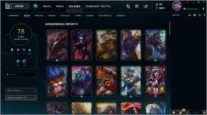 CONTA GOLD COM MUITAS SKINS/CAMPEÕES - League of Legends LOL