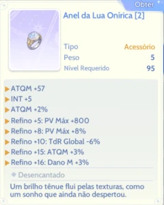 Ragnarok origin classic | Anel da Lua Onírica[2] - Ragnarok Online