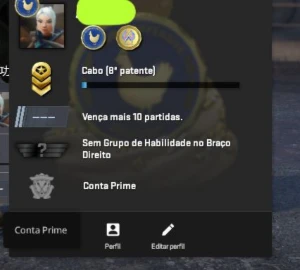 CONTA CSGO prime com medalha rara e menos de 40 hrs