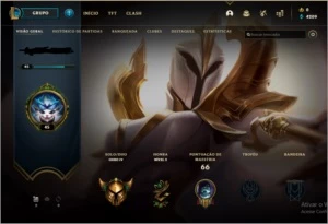 conta gold 4 - League of Legends LOL