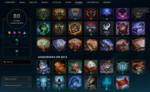 Conta League of Legends Full Acesso - 74 Champs e 39 Skins LOL