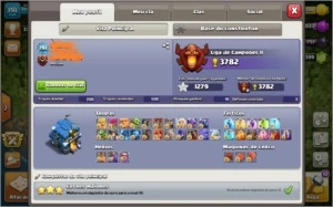 2 TH12 FULLs (FULL MUROS, HERÓIS, TROPAS E DEFESAS) - Clash of Clans
