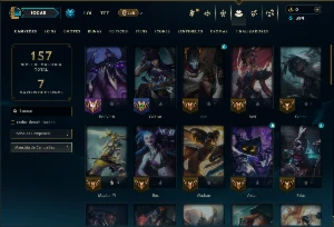 Platina 4 com 50 Champs e 8 Skins - League of Legends LOL