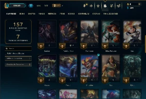 Platina 4 com 50 Champs e 8 Skins - League of Legends LOL