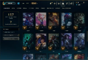 Platina 4 com 50 Champs e 8 Skins - League of Legends LOL