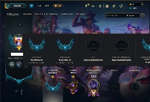 Platina 4 com 50 Champs e 8 Skins - League of Legends LOL