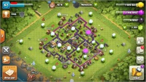 CLASH OF CLANS CV7 MUITO BARATO NÍVEL 67 / 1351 GEMAS