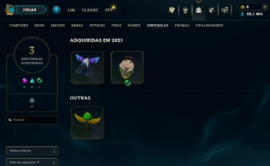 Conta Lol Bronze, 43K Ea, 37 Skins, Upada na Mão, Lvl 30 - League of Legends