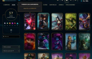 Conta Lol Bronze, 43K Ea, 37 Skins, Upada na Mão, Lvl 30 - League of Legends