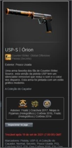 USP - Orion com 200$ Em adesivos - Counter Strike CS