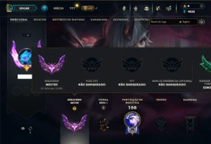 Mestre com 41 Champs e 9 Skins - League of Legends LOL