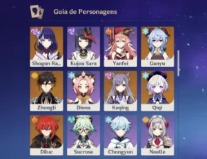 Conta Com Personagens 5⭐ - Genshin Impact