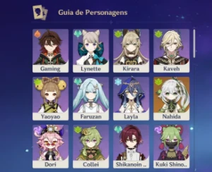 Conta Com Personagens 5⭐ - Genshin Impact