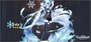Conta genshin impact com Eula, ayaka, diluc, keqing e Jean