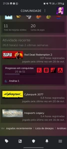 Conta steam com mais de 100 jogos