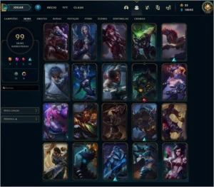 Conta de 2012 com 99 skins 110 icones 6 paginas de runas - League of Legends LOL