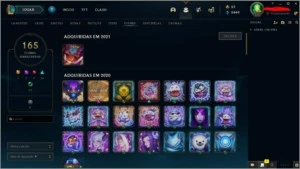 CONTA LOL 74 SKINS UNRANKED, GOLD 1 PASSADA COM ICONE PLAT - League of Legends