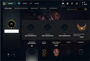 Conta Unranked com 36 Champs e 9 Skins - League of Legends LOL