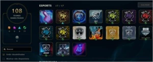 conta league of legends, gold 3, muitas skins , season 4. LOL