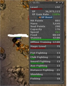 Knight 381 / Knight 263 / druid 132 Zunera - Tibia