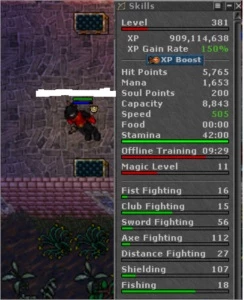 Knight 381 / Knight 263 / druid 132 Zunera - Tibia
