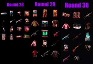 Rust Twitch Drops - Rounds 28+29+30 = 45 skins - Redes Sociais