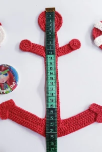 Kit de Aplique em Crochê 1 Âncora e 1 Par de Bóias - Artesanato e Personalizados