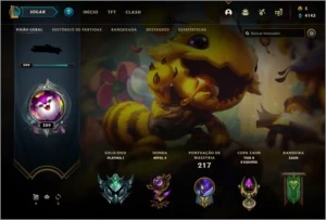 conta platina 1 diversas skins - League of Legends LOL