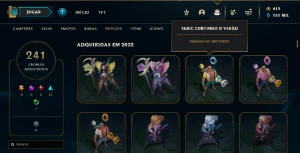 Conta lolzinho sem ELO com 1k de skin - League of Legends