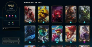 Conta lolzinho sem ELO com 1k de skin - League of Legends