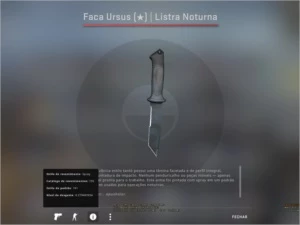 Faca Ursus (★) | Listra Noturna - Counter Strike CS