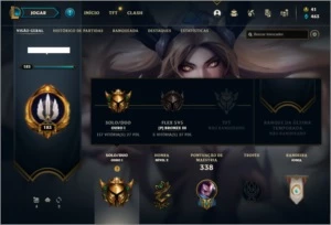 Conta ouro 1 com 102 Champs, 149 Skins + 1 Prestigio - League of Legends LOL