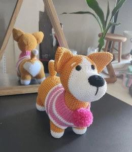Cachorrinho Corgi - Menina - Artesanato e Personalizados