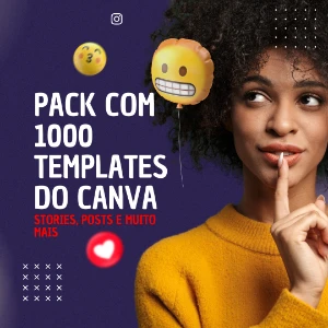 Pack para Designers - 1000 Templates Canva - Serviços Digitais