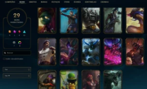 Conta League of Legends Full Acesso - 61 Champs e 29 Skins LOL