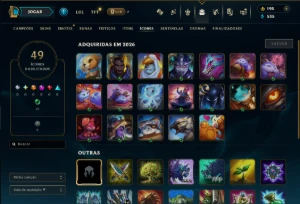 Platina 3 com 45 Champs e 1 Skin - League of Legends LOL
