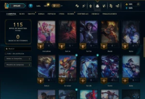 Platina 3 com 45 Champs e 1 Skin - League of Legends LOL