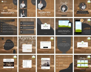 Pack de Templates Canva Exclusivo para Advogados Engajamento