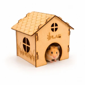 Casinha Simples para Hamster - Flap Pet - Artesanato e Personalizados