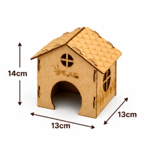 Casinha Simples para Hamster - Flap Pet - Artesanato e Personalizados