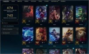 CONTA MAIN ADCARRY PLATINA MMR BOM - League of Legends LOL
